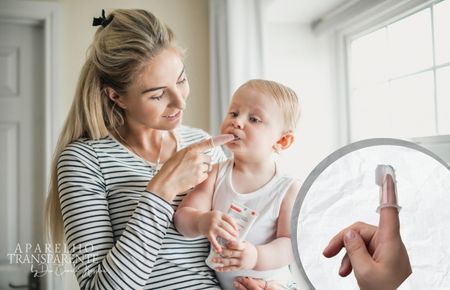 deideira para escovar dentes de bebe